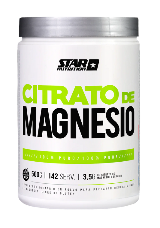 Citrato de Magnesio Sin Sabor - Polvo 500 Gr